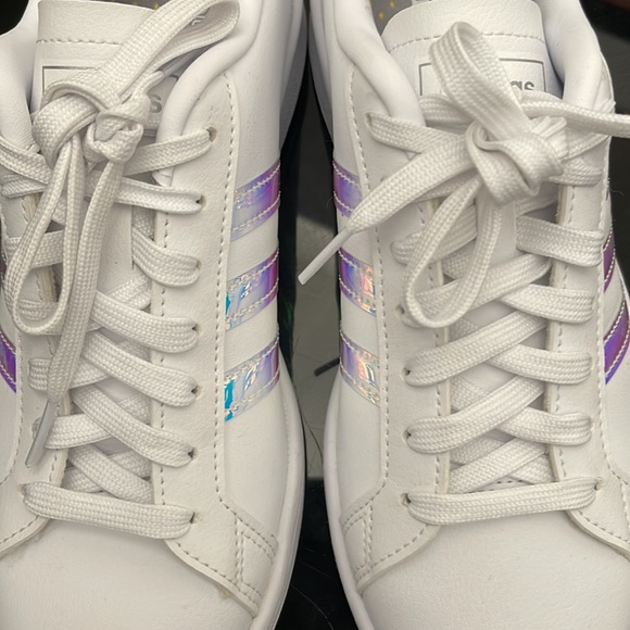 ADIDAS NEO WHITE FASHION RUNNING SNEAKERS WOMENS SIZE 7 - Picture 13 of 16